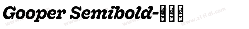 Gooper Semibold字体转换